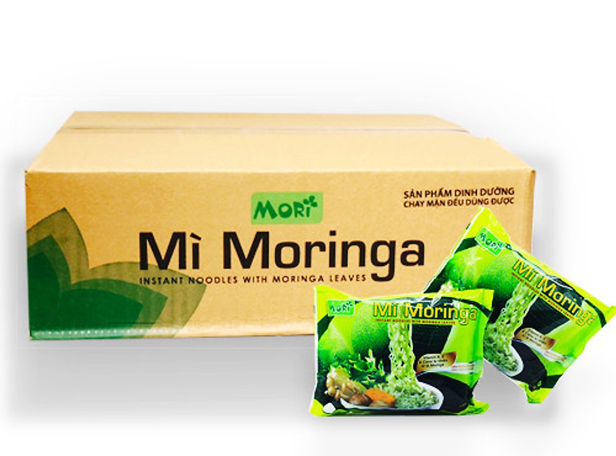 Mì chùm ngây Mori thùng 30 gói ( mì moringa )