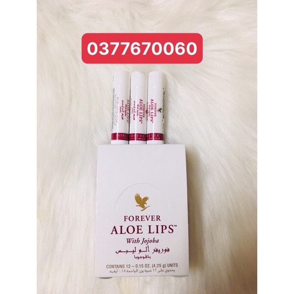 Son Dưỡng Môi Aloe Lips with Jojoba 022flp Hạn 2026