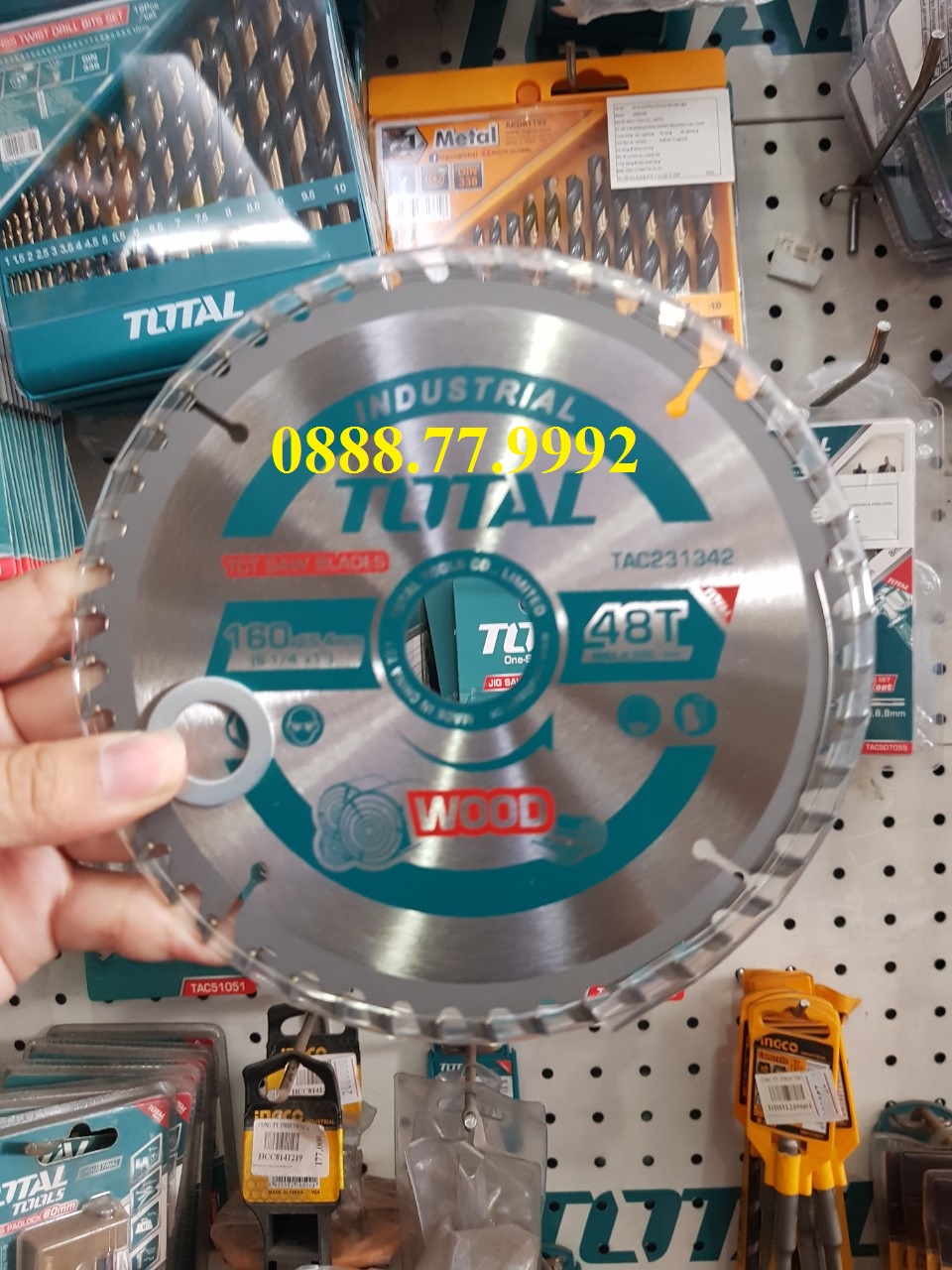 160mm lưỡi cưa gỗ bằng hợp kim nhân tạo tct total tac231342