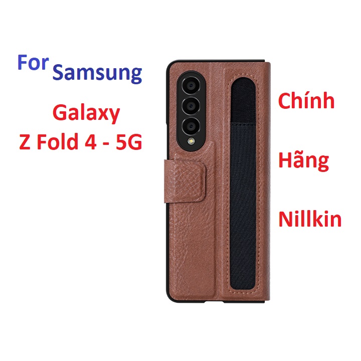 Bao da nillkin qin cho samsung galaxy z fold 3 - 5g, z fold 4 - 5g. bao da samsung z fold 3, z fold 4 - tfl shop - phụ kiện điện thoại