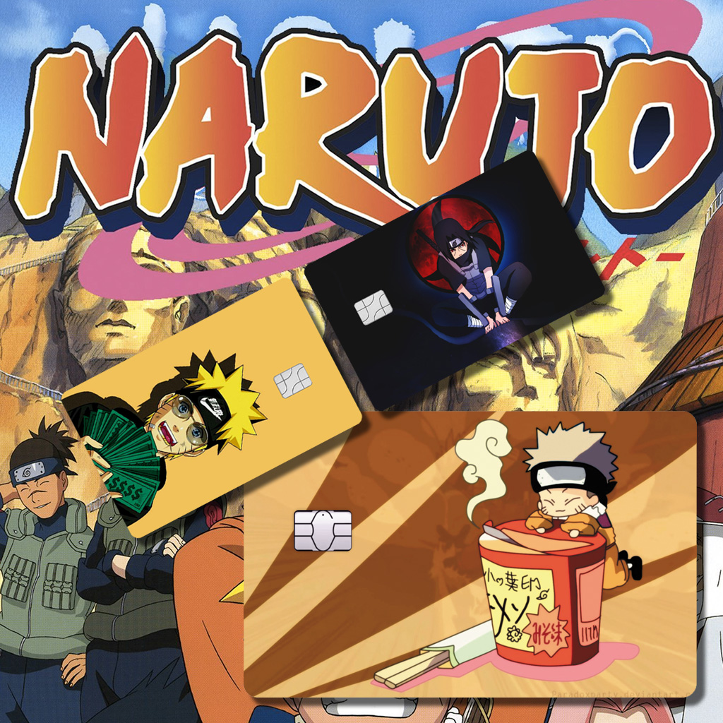 MIẾNG DÁN SKIN/ STICKER thẻ ATM, chung cư, thẻ xe ( NARUTO ) | TUTA CARDS