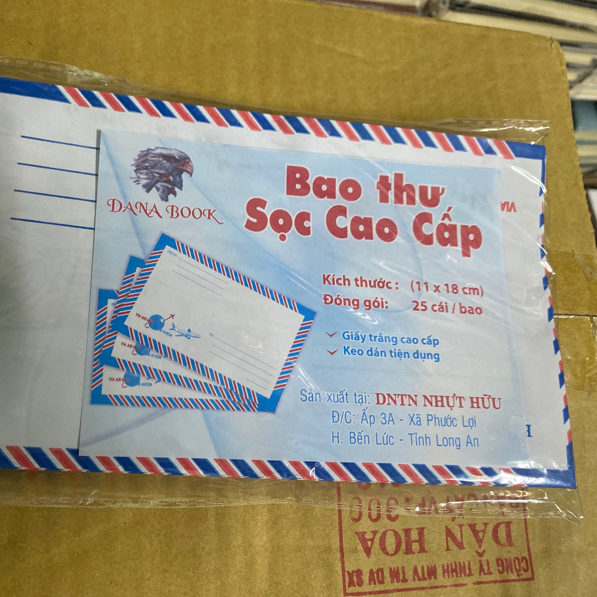 Bao thư sọc xấp 25 cái