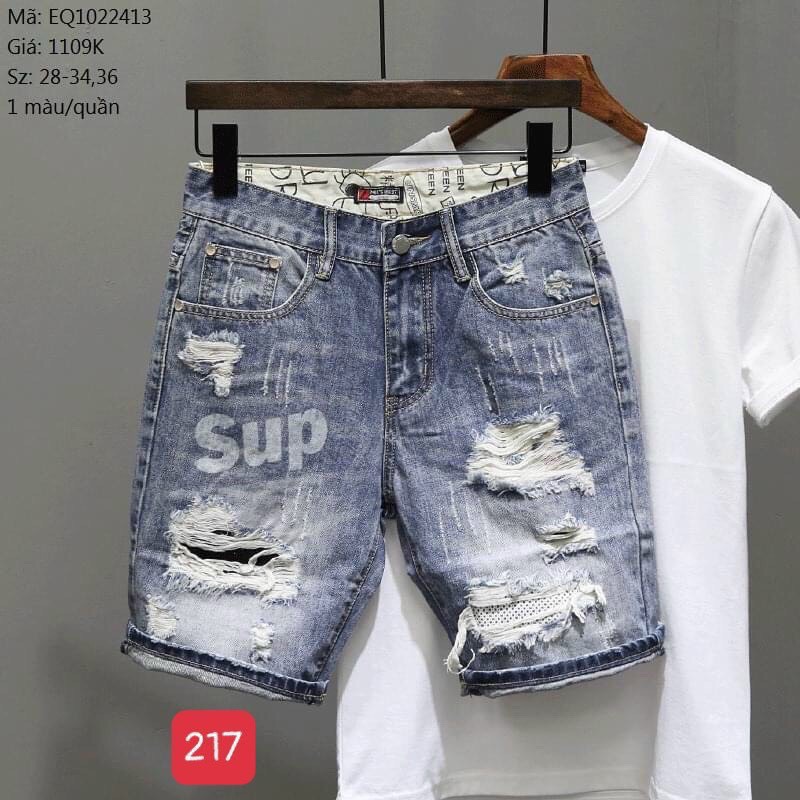 Quần short jean nam- quần short ngố jean-quần short jean nam thời trang cao cấp binstore94 mq217