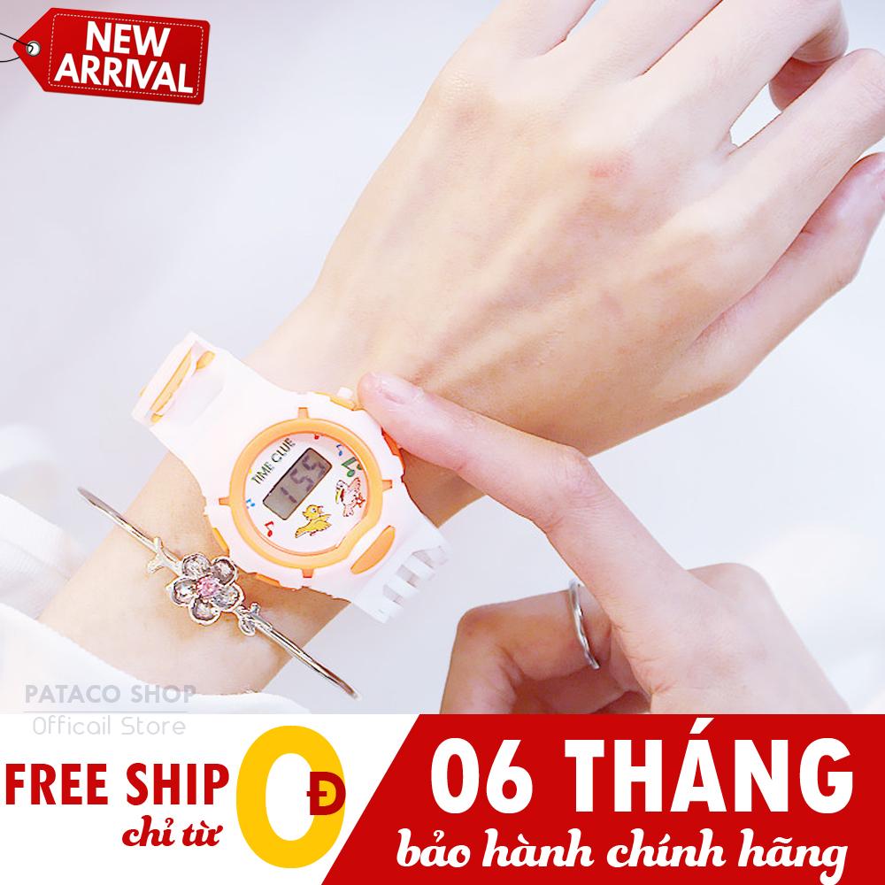 Đồng hồ điện tử trẻ em C06, Đồng hồ máy pin, Dây Silicon mềm dẻo, Kiểu dáng đáng yêu, Chống nước bền bỉ