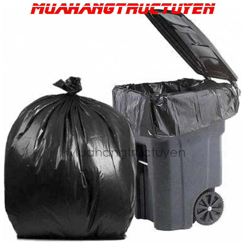 1kg túi đựng rác tự phân hủy sinh học đen 45x56cm