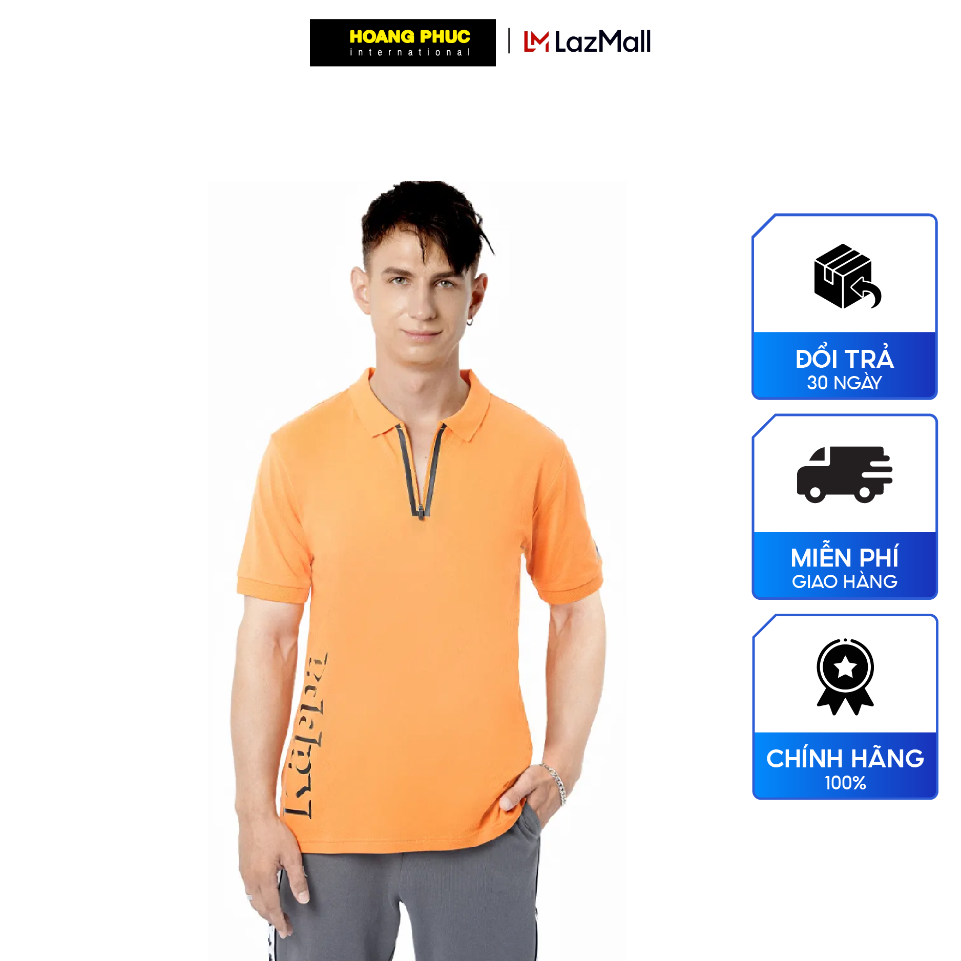 Áo thun nam kappa có cổ tay ngắn, thoáng khí 351d1rw