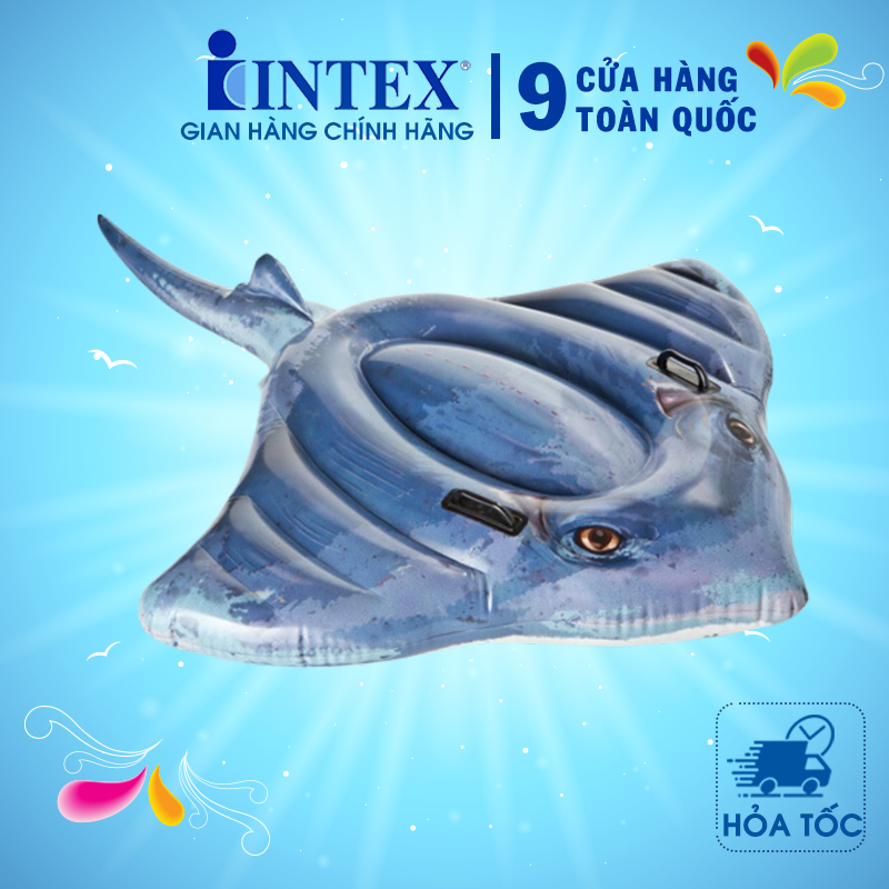 Phao bơi hình cá đuối INTEX 57550 - Phao bơi cho bé, Phao bơi trẻ em