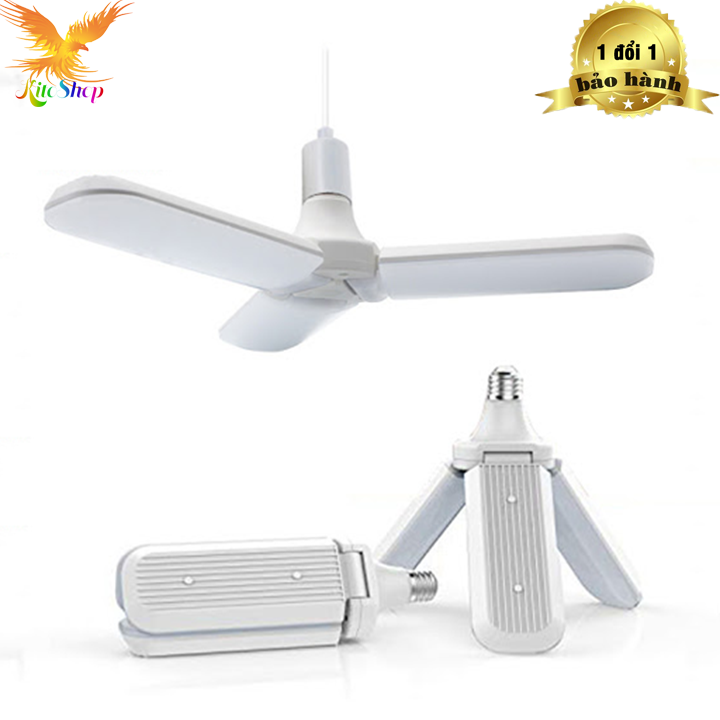Bóng đèn led hình 3 cánh quạt 30w siêu sáng - bảo hành 1 năm. Nguồn đèn LED chất lượng cao, suy giảm ánh sáng, tuổi thọ dài.