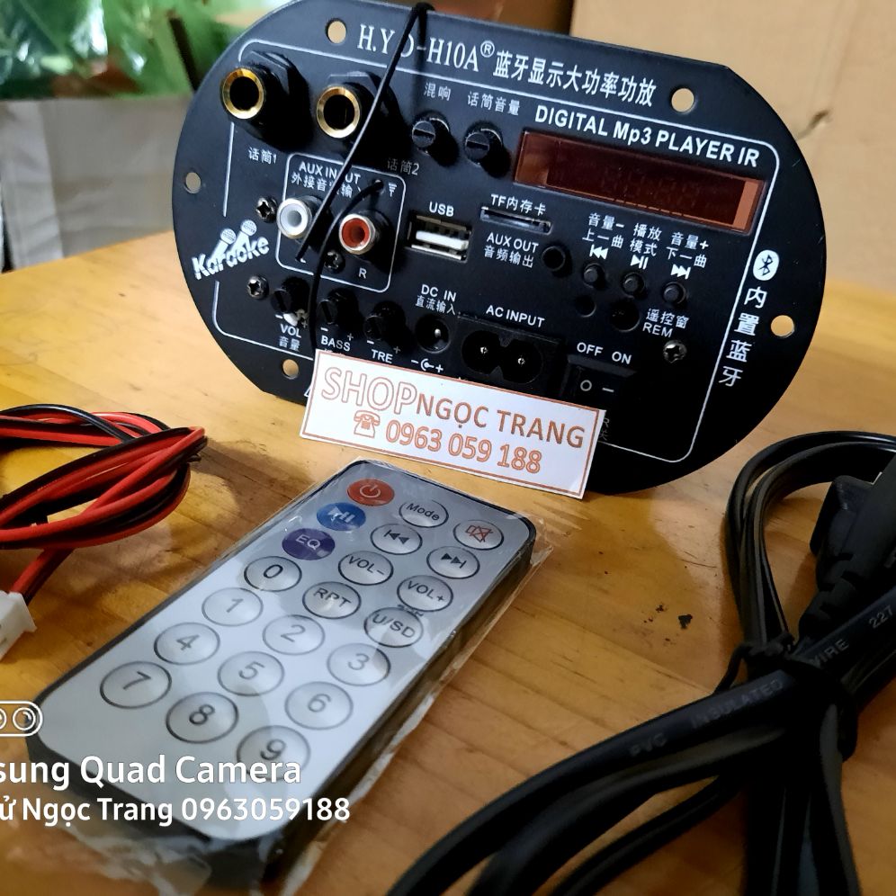 Mạch loa kéo 2 kênh tích hợp 12v -24v -220v - có bluetooth