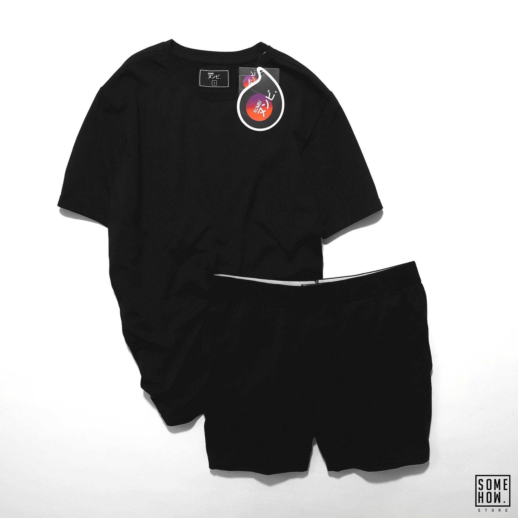 Numbi set đồ ngủ ngắn đen