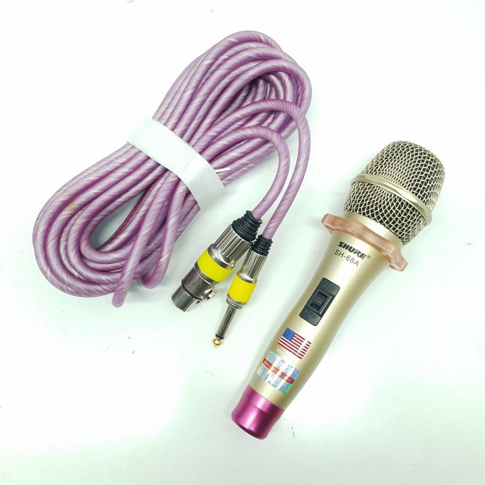 Micro có dây Shure SH 68A1 chất lượng cao ( Vàng )