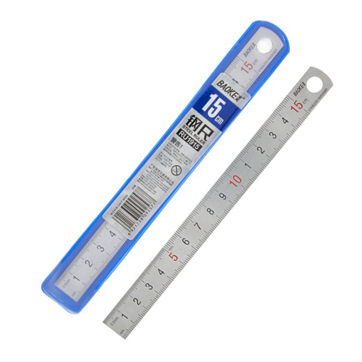 Thước sắt không gỉ 15-20-30-50cm baoke