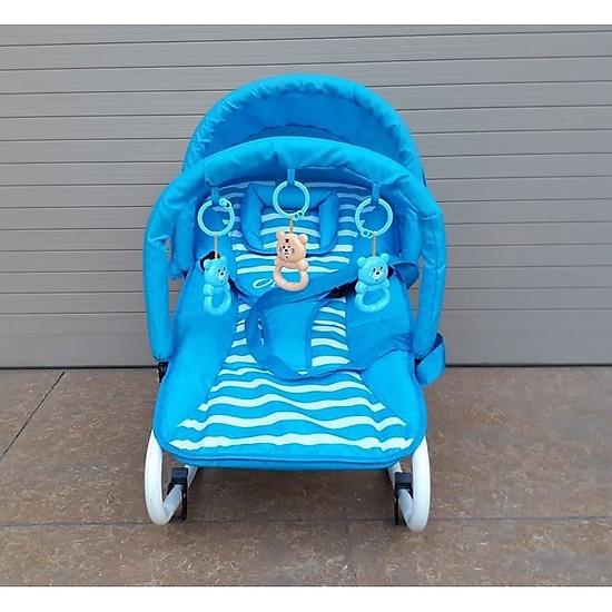 Ghế Rung Ăn Bột 3 Tư Thế Kiêm Kệ Chữ A (Kèm Gối, Mái Che, Đồ Chơi) - OTOMO