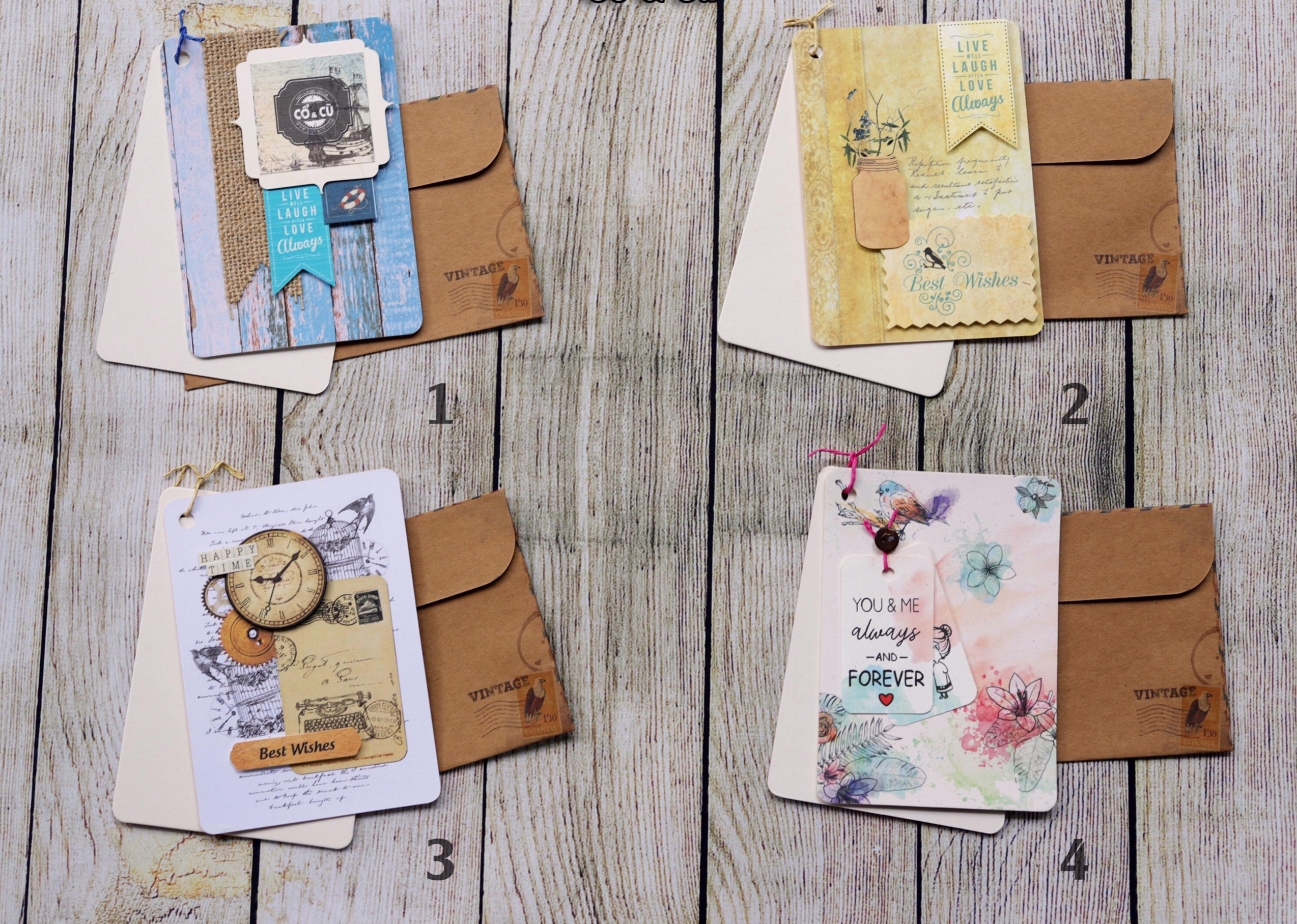 [HCM]Thiệp Handmade Giấy Cứng 49K