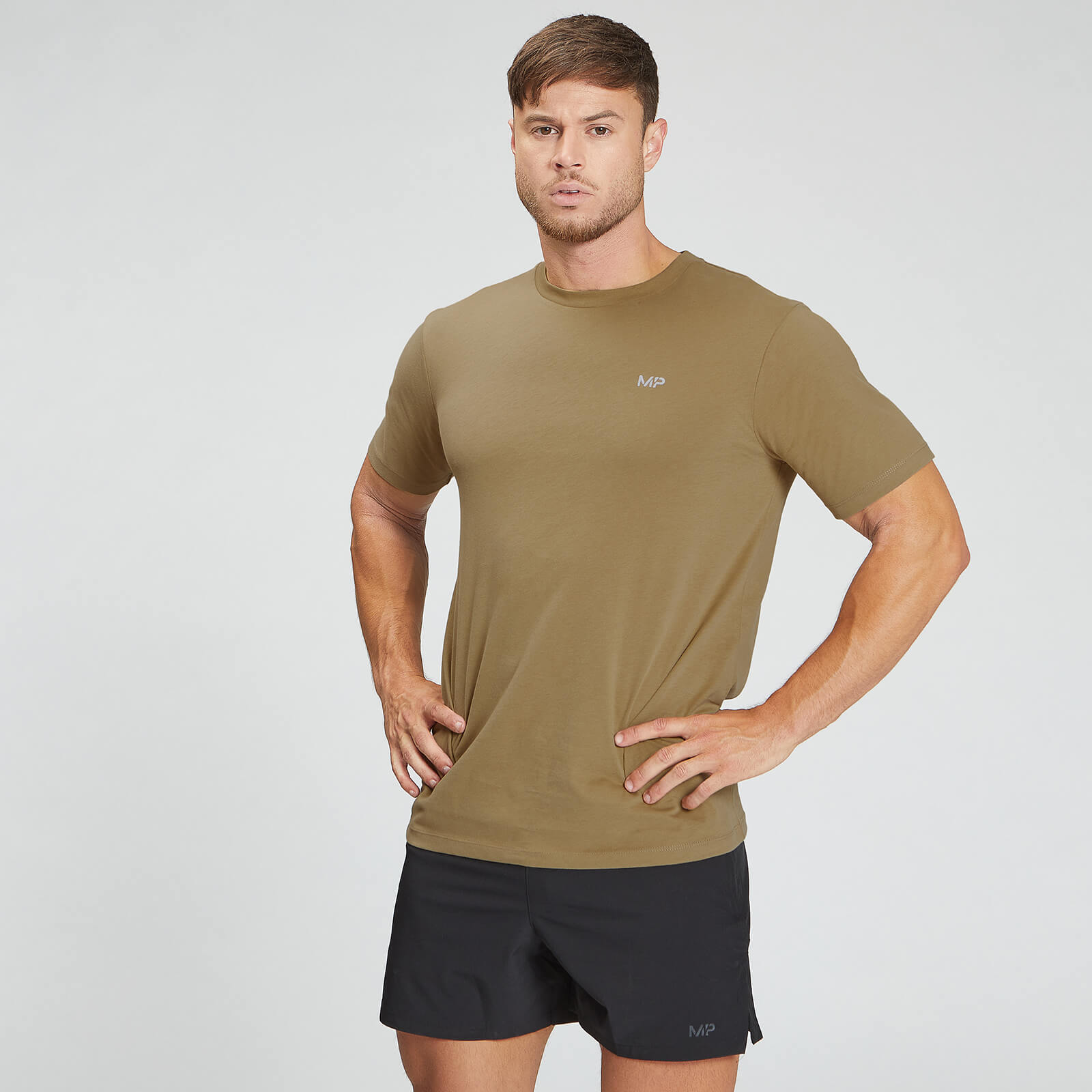 Myprotein áo thun mp men's rest day short sleeve t-shirt dark tan