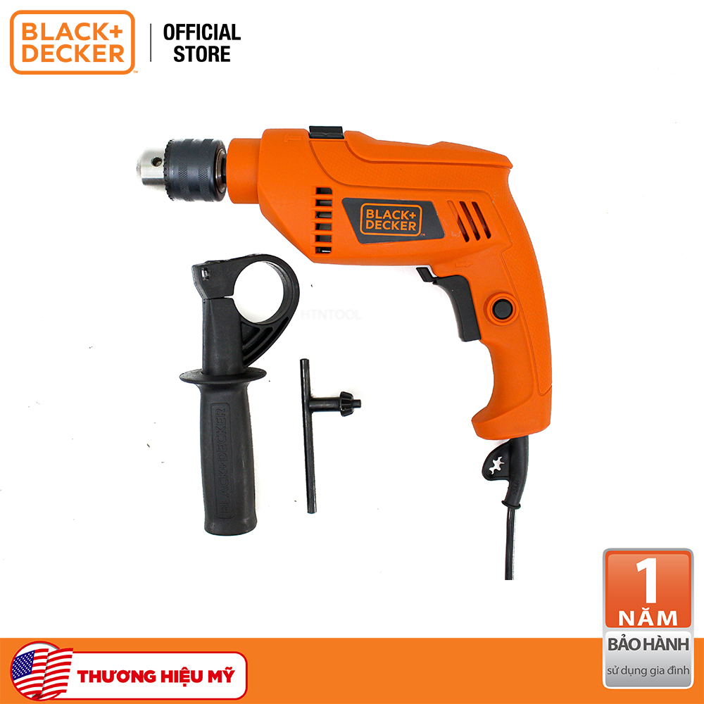 Máy khoan động lực 550w - 13mm black+decker hd555-b1