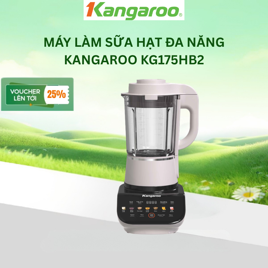 [BH 1 năm] Máy làm sữa hạt đa năng Kangaroo KG175HB2