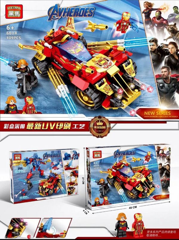 Bộ lêgo lắp ráp siêu anh hùng Avengers 409 chi tiết mẫu mới  - L48G33