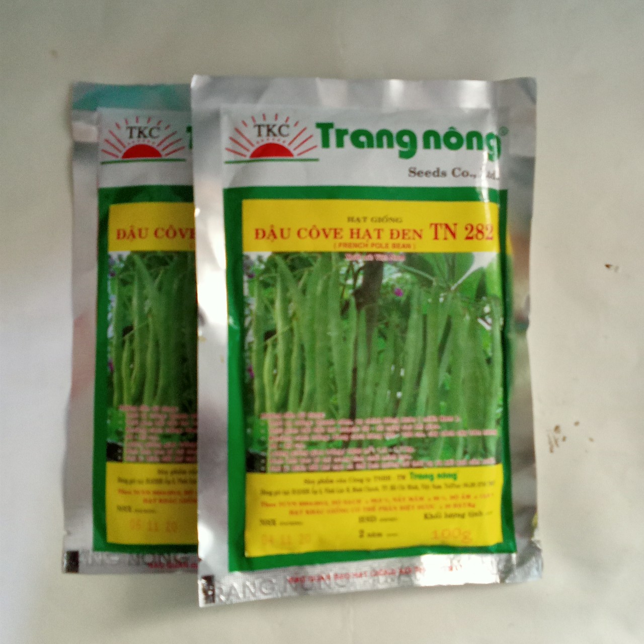 Hạt giống đậu cove hạt đen trang nông - tn 282 100gram/gói
