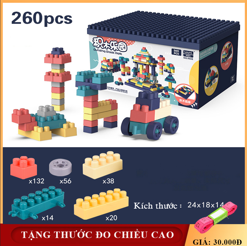 Xếp hình lego 520-360-260 chi tiết - Bộ đồ chới xếp hình lắp ghép phát triển trí tuệ trẻ