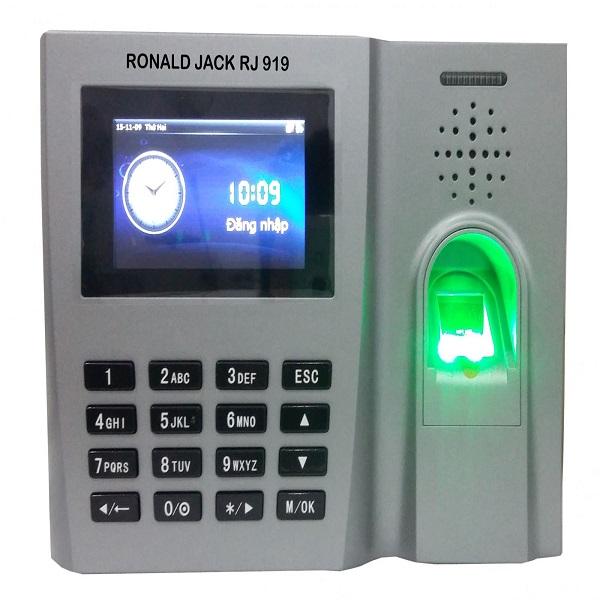 Máy chấm công vân tay + thẻ cảm ứng ronald jack rj919