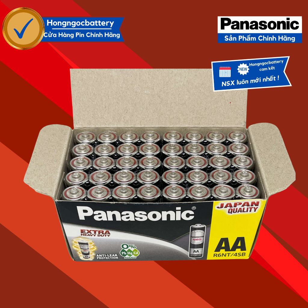 Hộp Pin AA Panasonic Loại Tốt - 40 viên R6NT/4SB