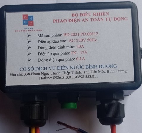 BỘ ĐIỀU KHIỂN PHAO ĐIỆN AN TOÀN 12V CHO BƠM NƯỚC (ROLE BƠM NƯỚC)