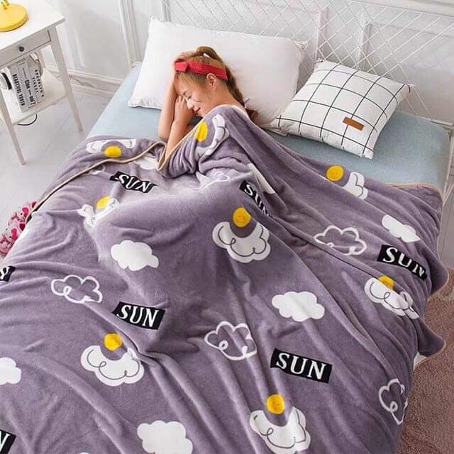 Chăn lông tuyết mẫu mới 2018