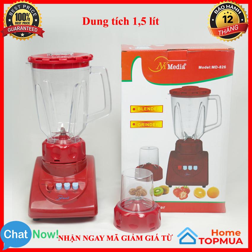 Máy xay sinh tố đa năng, máy xay, máy xay sinh tố, máy xay thịt, máy xay cầm tay, máy xay đa năng media md-826 – home topmua