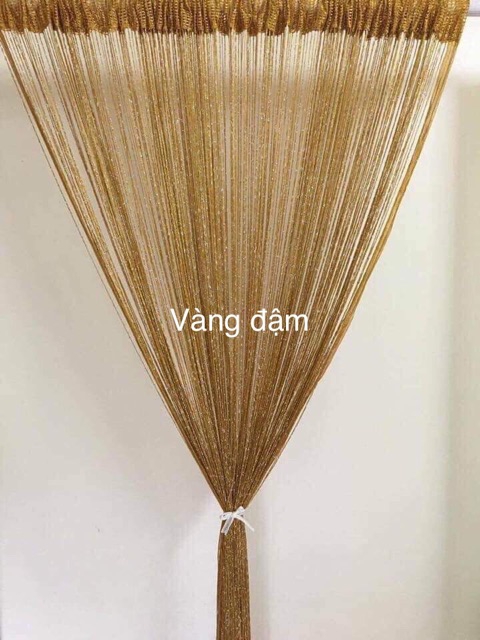 Rèm sợi dù đan kim tuyến dùng trang trí