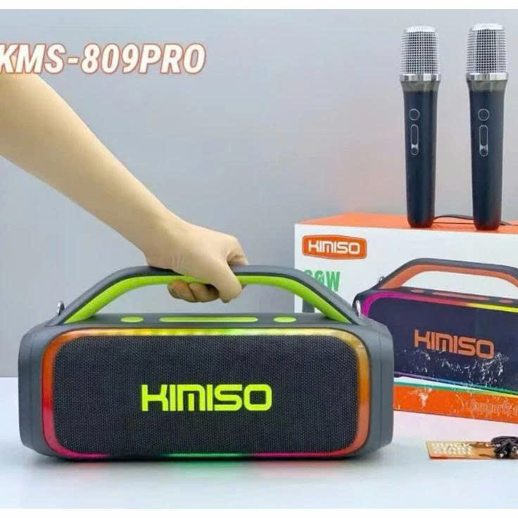 Loa Bluetooth Bass Mạnh KIMISO KMS-809 Pro Loa Bluetooth Mini Công Suất 60W Âm Thanh Sống Động Nhỏ Gọn tiện Di Chuyển 