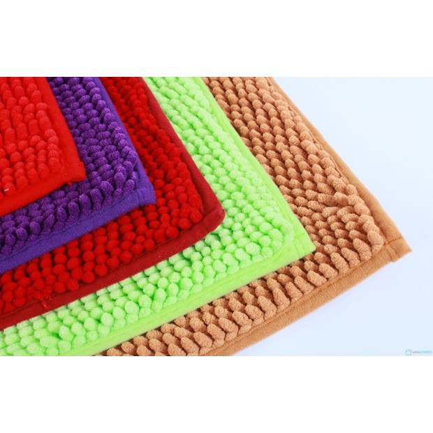 Combo 5 Thảm chùi chân san hô siêu thấm hút, kích thước 35cm x 50cm chống trươt trượt - N129