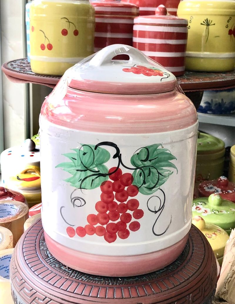 Vại muối dưa cà/ hũ dứng gạo hàng kĩ bát tràng việt nam 7 lít