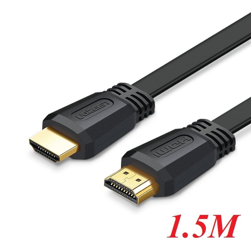Ugreen 50819 1.5m màu đen cáp tín hiệu hdmi dẹt ed015