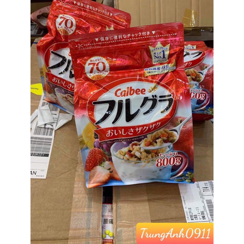 Ngũ cốc dinh dưỡng Calbee Nhật Bản 800g