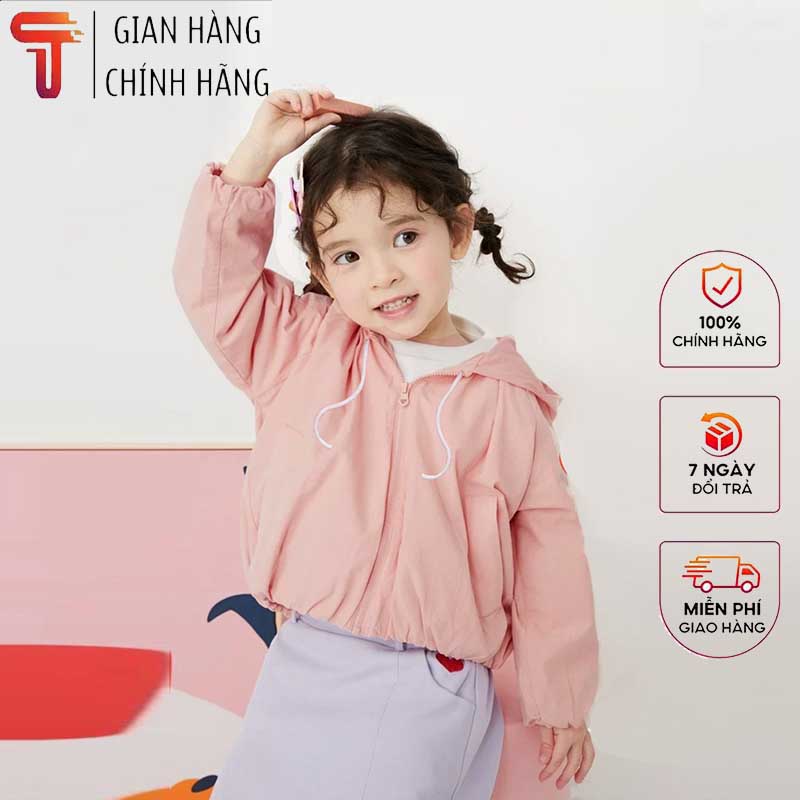 TANOSA Áo khoác trẻ em, Áo khoác gió có mũ cho bé lót lưới hàng xuất xịn 10-22kg