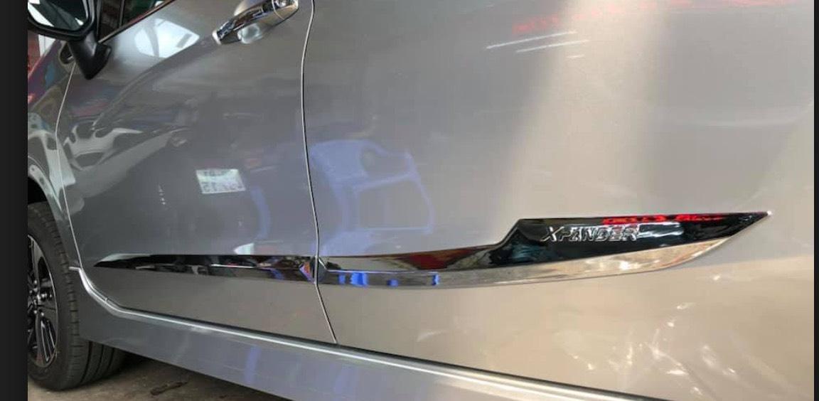 Nẹp Sườn Xe Mitsubishi Xpander 2018 2019 2020 2021 2022 Mạ Crom Cao Cấp,  Mẫu Mũi Tên