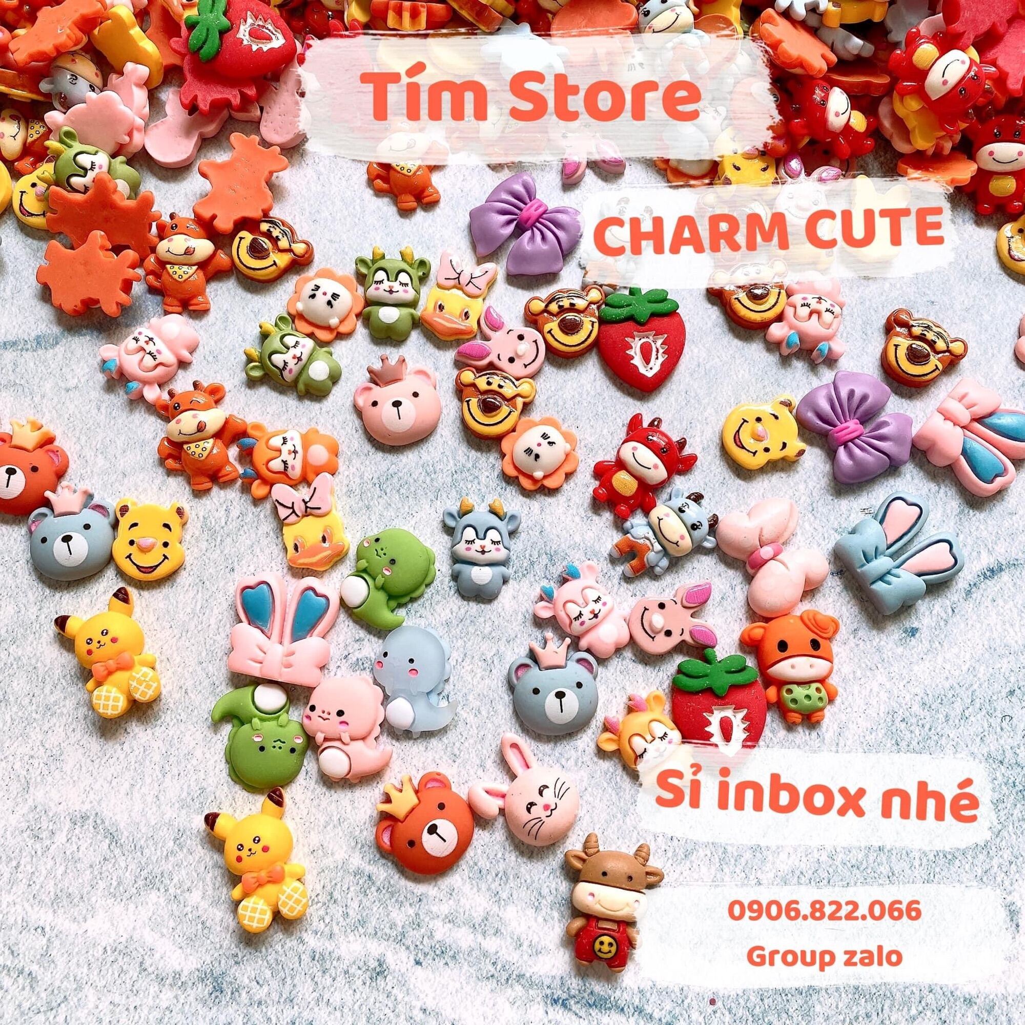 Sỉ charm phụ kiện dây buộc tóc gói 200c