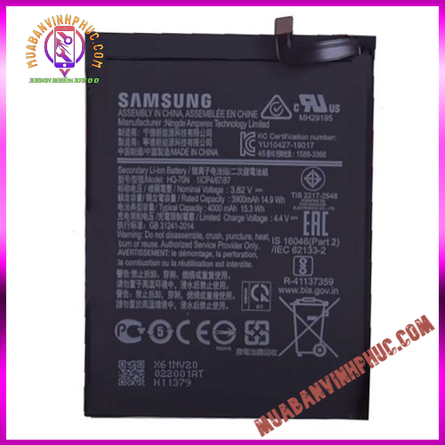 Pin samsung a11 2020 / a115 / hq-70n,dung lượng 4000mah / bảo hành 12 tháng - mbvp.com