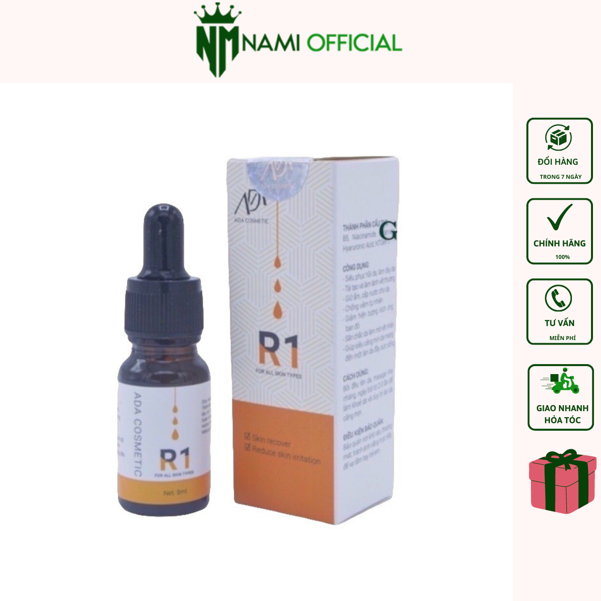 Serum r1 ada group siêu phục hồi da,làm săn chắc da & mờ vết nhăn