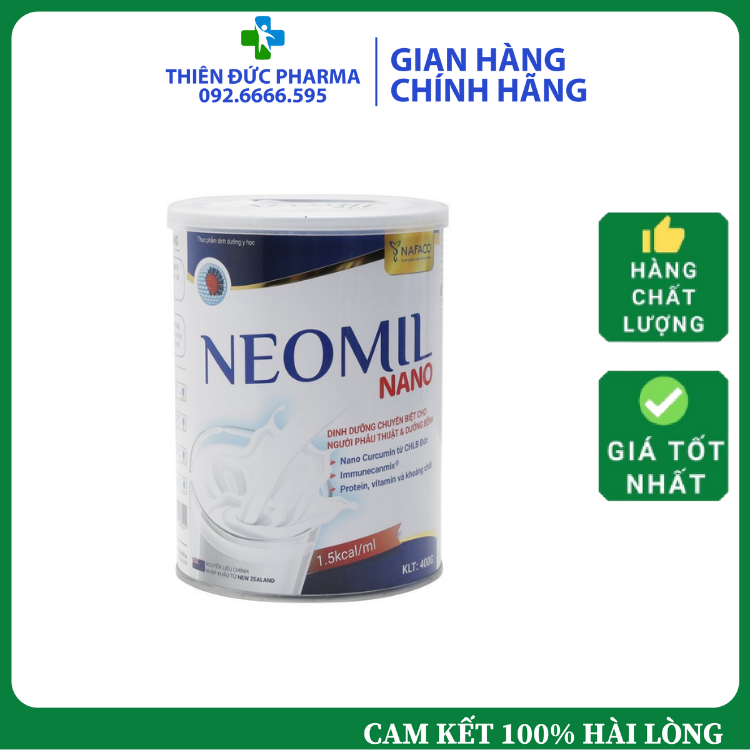 Sữa Bột Neomil Nano Cung Cấp Năng Lượng Cho Cơ Thể Với Các Dưỡng Chất Cân Đối, Dễ Hấp Thụ Và Chuyển Hóa, Nâng Cao Sức Đề Kháng