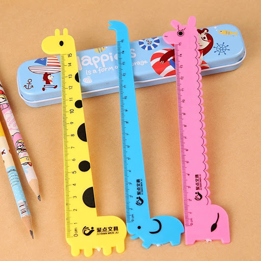 Combo 5 chiếc thước kẻ hình các con vật