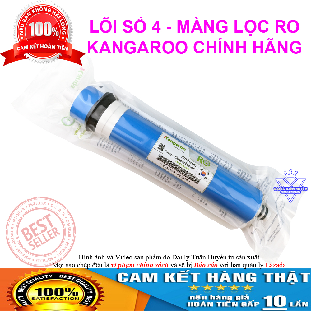 Lõi lọc nước số 4 - Màng lọc RO Kangaroo chính hãng