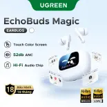 Tai nghe Bluetooth UGREEN T6 Magic EchoBuds in-ear smart touch screen Bluetooth 5.4 headset ANC+ENC Hi-Res -52dB ANC Quà khử tiếng Quàồn Màn hình cảm ứng trong tai không dây Thể thao Thích hợp cho Apple Huawei Xiaomi Model：55137
