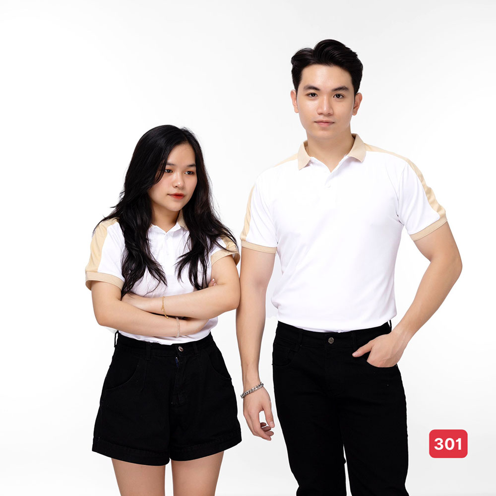 Áo thun cặp đôi đẹp cho ban nam nữ vải thun Cotton Cao Cấp - ATC301 (giá 1 áo)