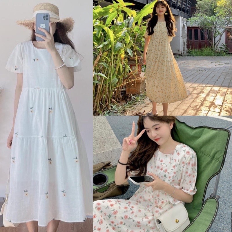 Váy Hoa Nhí Shan Buộc Nơ PEONYB [FREESHIP] 🌸 Đầm 2 dây babydoll tầng bồng  dáng xòe bánh bèo tiểu thư Ulzzang 🌸 | Shopee Việt Nam