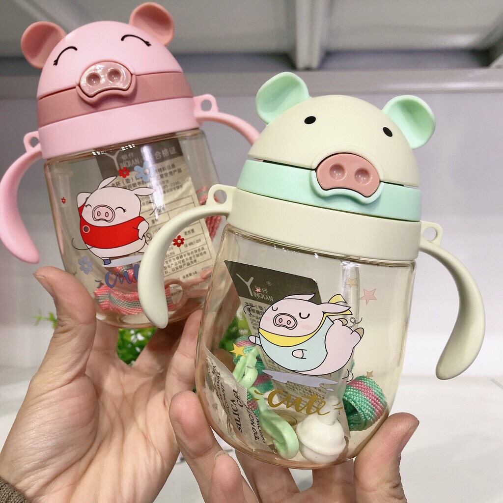 Bình tập uống nước chống sặc chống đổ cho bé 250-350ml