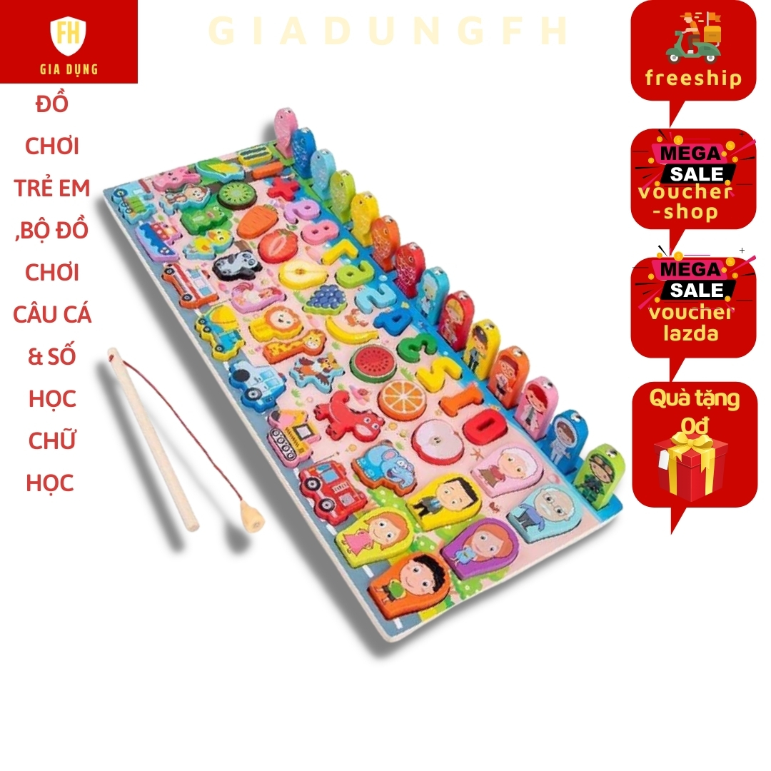 Bộ đồ chơi câu cá và học số thông minh 63 chi tiết - Đồ chơi thông minh cho bé