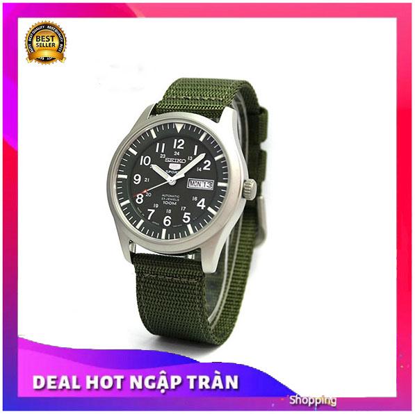 { RẺ VÔ ĐỐI }{ BẢO TÍN ĐỒNG HỒ SHOP SỊN LAZADA } Đồng Hồ Cơ Nam Seiko 5 Quân Đội Automatic Xanh Lục + Thẻ Bảo Hành /bán buôn sk orient seiko