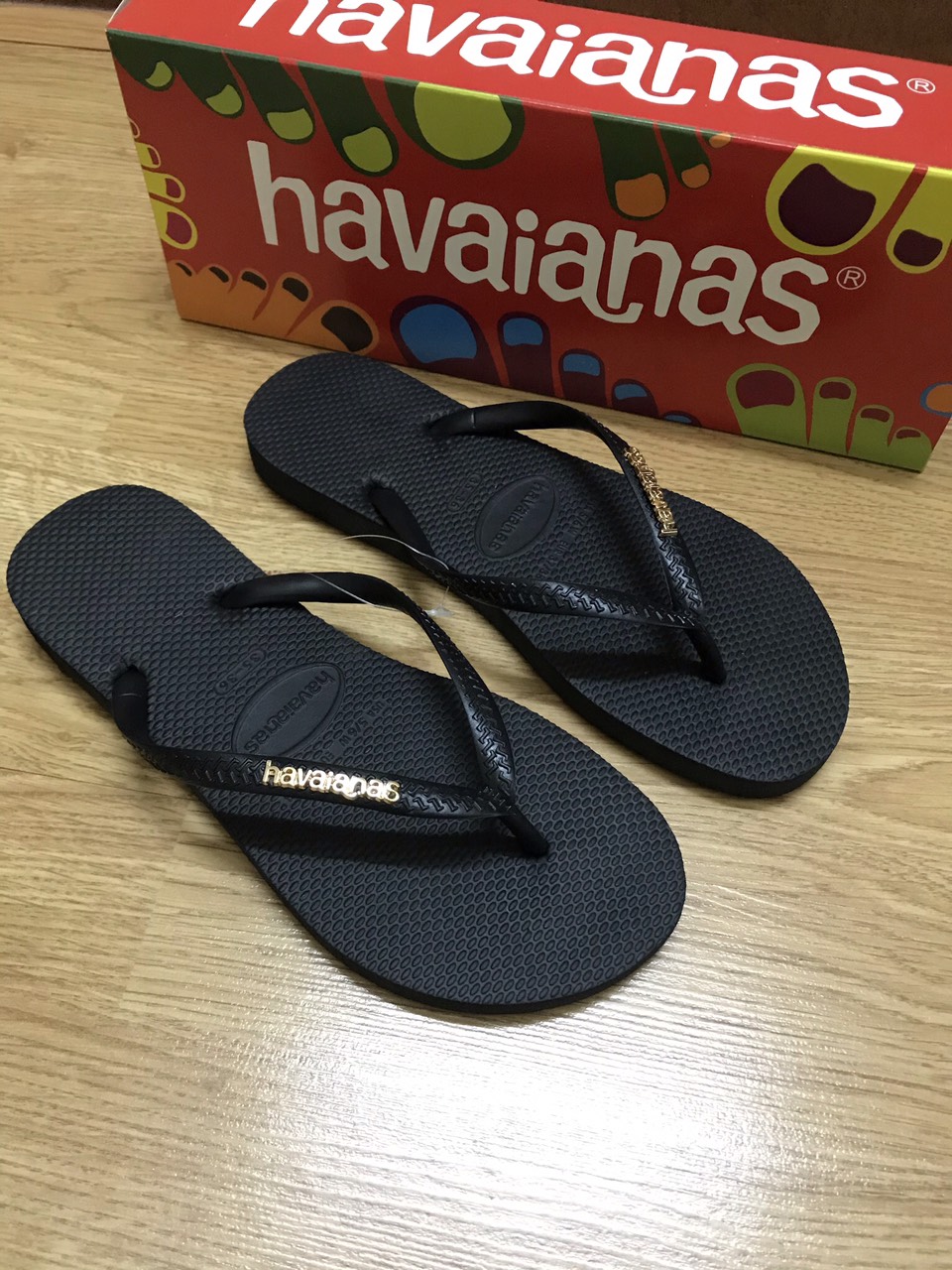 Dép Lào Havaianas màu đen cá tính 2020